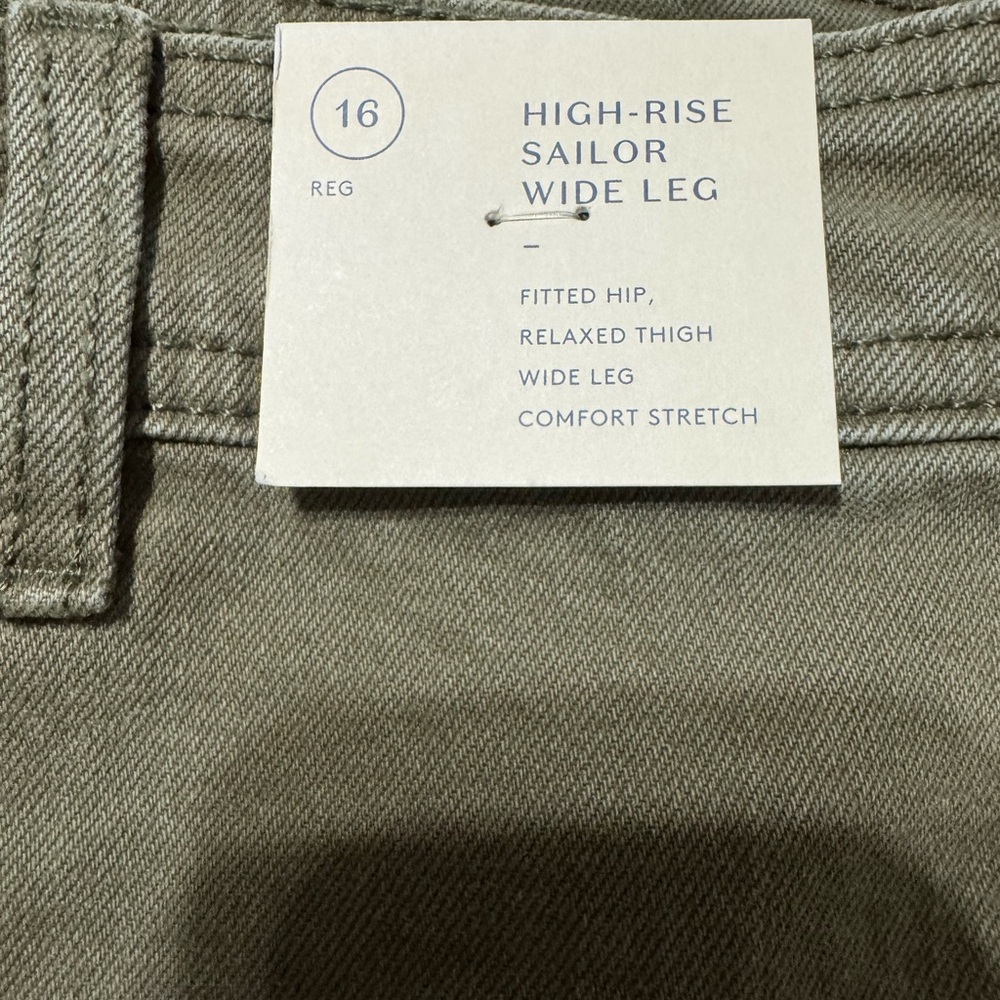 Universal Thread High-Rise Sailor Wide Leg Jeans - Olive
